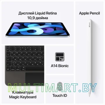Планшет Apple iPad Air 2020 64GB (серый космос) картинка 7